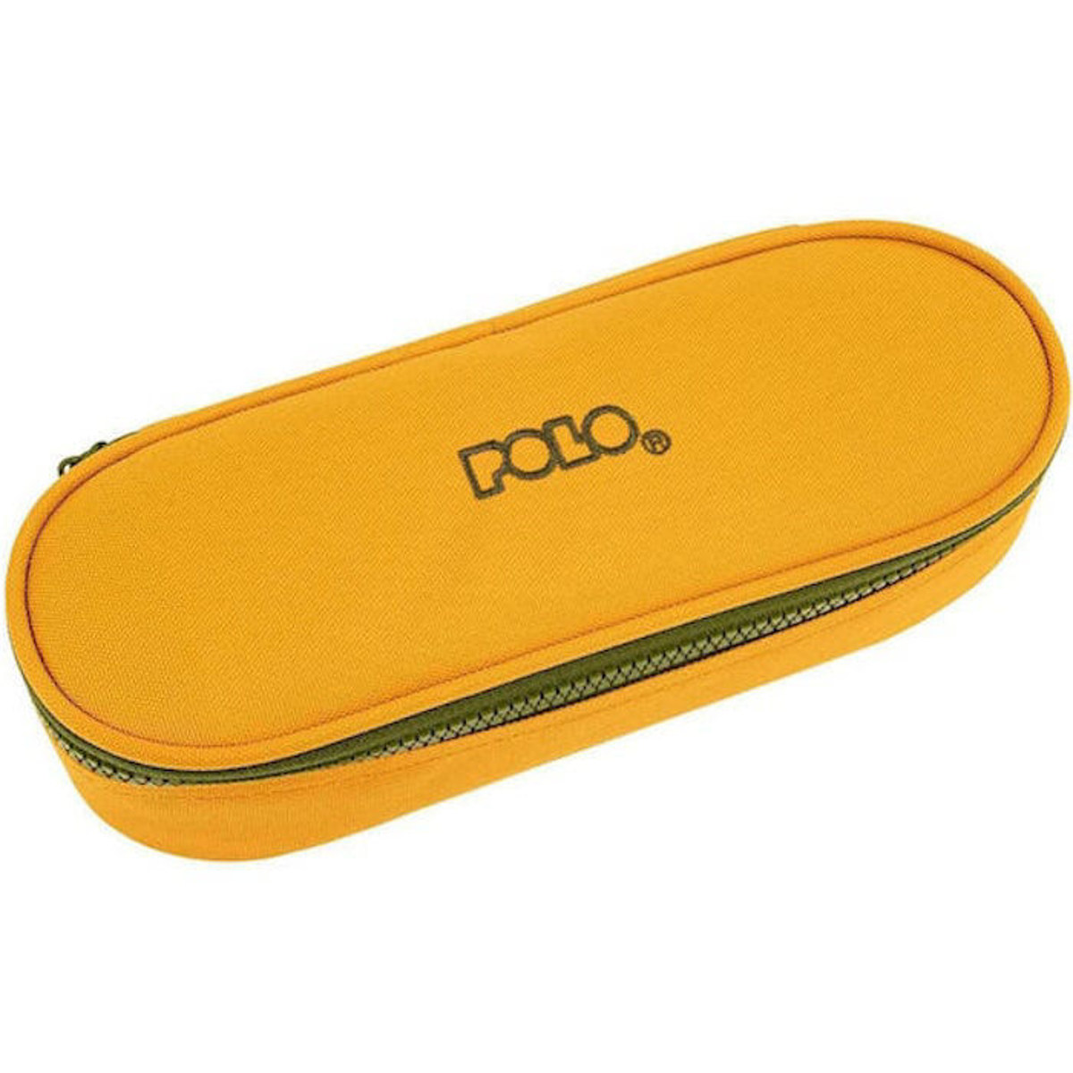 Κασετίνα POLO Box μουσταρδί - χακί με 2 θήκες και εσωτερική οργάνωση – Κωδικός 937003-7565