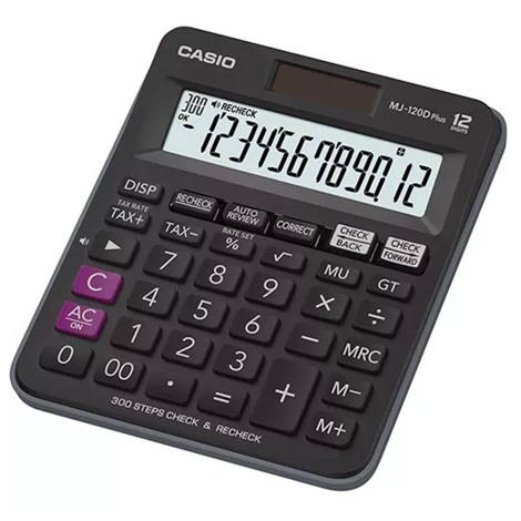 Αριθμομηχανή Γραφείου Casio MJ-12D Plus για επαγγελματίες με 12 ψηφία και EAN 4971850032755