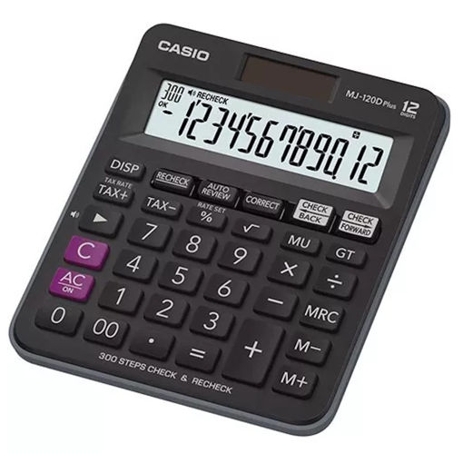 Αριθμομηχανή Γραφείου Casio MJ-12D Plus για επαγγελματίες με 12 ψηφία και EAN 4971850032755