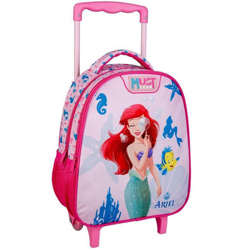 Τσάντα τρόλεϋ νηπίου Must Team Ariel ροζ με σχέδιο γοργόνα 000565042 EAN 5205698751127 Lichnaribooks