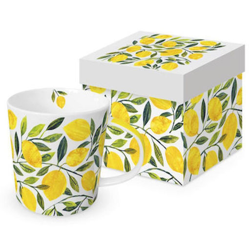 Εικόνα της Κεραμική Κούπα Paperproducts σε συσκευασία δώρου με λεμόνια Tracey΄s Citronella
