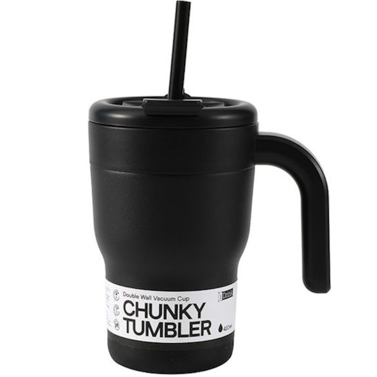 Εικόνα της Θερμός κούπα I-Drink Travel 420ml Black ID0263