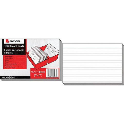 Εικόνα της Καρτέλες καρτελοθήκης Rexel 152x102 mm 100τεμ. 08465
