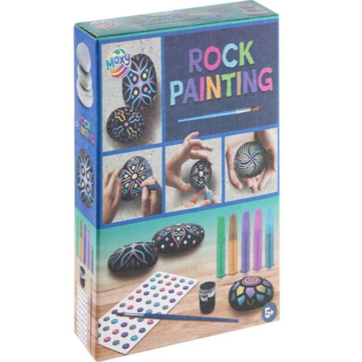 Εικόνα της Σετ Ζωγραφικής σε πέτρες με glitter Grafix Mandala Sparkling 2200036