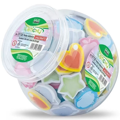 Εικόνα της Αυτοκόλλητα χαρτάκια Lebez με σχέδια 50φ assorts 14221722