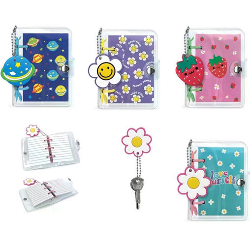 Εικόνα της Σημειωματάριο σιλικόνης με μπρελόκ Lebez 6.5x9.5cm 14281908 Assorts