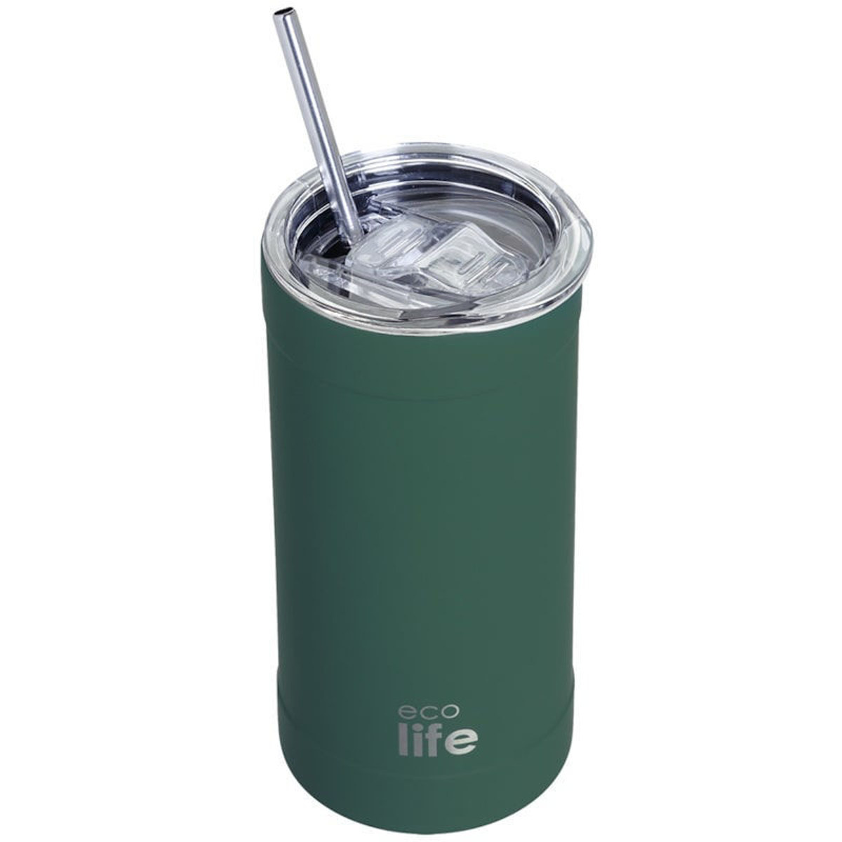 Ανοξείδωτο ποτήρι θερμός καφέ Ecolife 500ml σε χρώμα teal green κύρια όψη