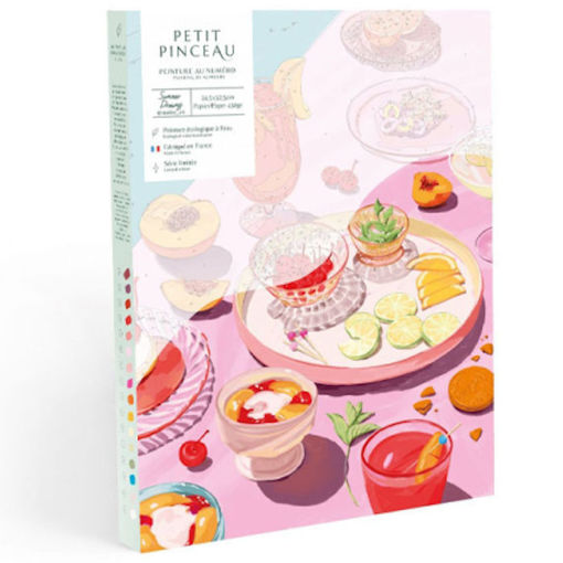 Εικόνα της Σετ ζωγραφικής La Petite Epicerie με αριθμούς - Μικρό Πινέλο - Καλοκαιρινά όνειρα 350032