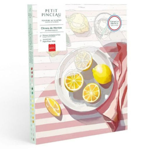 Εικόνα της Σετ ζωγραφικής La Petite Epicerie με αριθμούς - Μικρό Πινέλο - Λεμόνια 350049