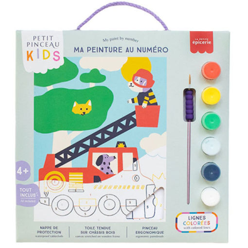 Εικόνα της Σετ ζωγραφικής La Petite Epicerie με αριθμούς - Little kids - Wouf 351001