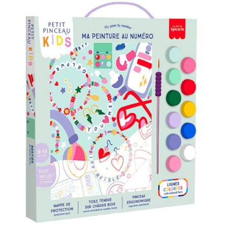 Εικόνα της Σετ ζωγραφικής La Petite Epicerie με αριθμούς - Little kids - Friendship Brace 351007