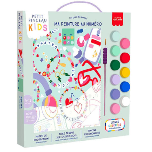 Εικόνα της Σετ ζωγραφικής La Petite Epicerie με αριθμούς - Little kids - Friendship Brace 351007