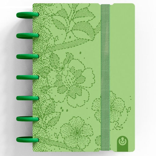 Εικόνα της Σημειωματάριο Carchivo Ingeniox Α6 dotted με 80φ αποσπώμενα λουλούδια πράσινο 100gr 66016784