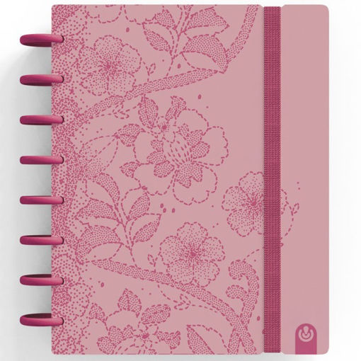 Εικόνα της Σημειωματάριο Carchivo Ingeniox Α5 ruled με 80φ αποσπώμενα λουλούδια ρόζ 100gr 66016085