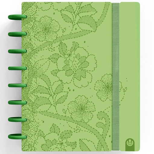 Εικόνα της Σημειωματάριο Carchivo Ingeniox Α5 ruled με 80φ αποσπώμενα λουλούδια πράσινο 100gr 66016084