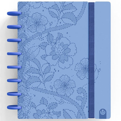 Εικόνα της Σημειωματάριο Carchivo Ingeniox Α5 ruled με 80φ αποσπώμενα λουλούδια μπλέ 100gr 66016086