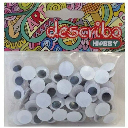 Εικόνα της Ματάκια Describo μαύρα 12mm 100τεμ. DES-0003