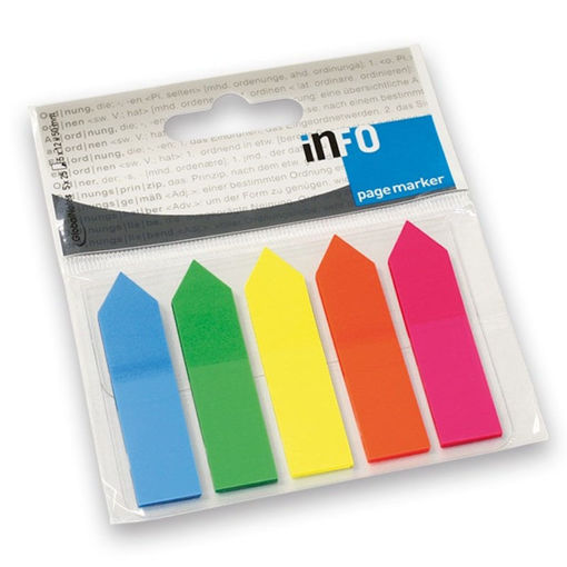 Εικόνα της Σελιδοδείκτες βέλος σετ 5/Χρώμ. 125τ. 2682-09 Info