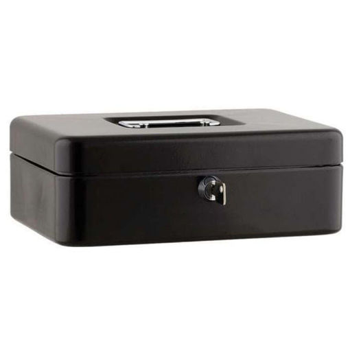 Ταμείο μεταλλικό Sax 25x18x9cm μαύρο με κλειδαριά 9014400215170