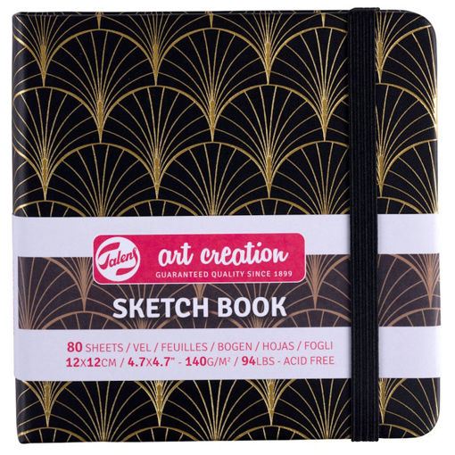 Εικόνα της Sketchbook Talens 12x12cm 80pages note 140g/m2 Art Deco 1129314154M