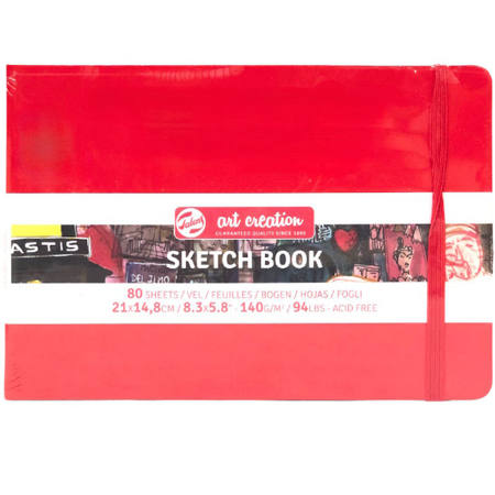 Εικόνα της Sketchbook Talens 21x15cm 80pages note 140g/m2 Κόκκινο 1129314205M