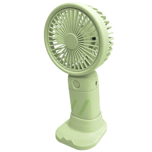Εικόνα της Ανεμιστήρας Muitomas επαναφορτιζόμενος 300mAh 5V/0.5A Micro USB-C πράσινο 216926