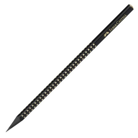 Εικόνα της Μολύβι Faber Castell Grip Sparkle Μαύρο-Χρυσό 118278