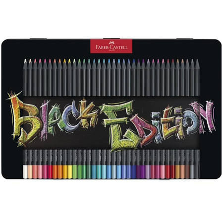 Εικόνα της Ξυλομπογιές Faber Castell Black Edition 36τμχ. μεταλλικό κουτί 116437