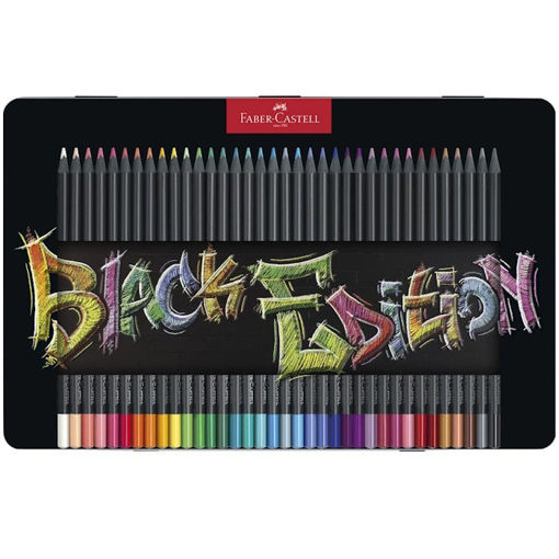 Εικόνα της Ξυλομπογιές Faber Castell Black Edition 36τμχ. μεταλλικό κουτί 116437