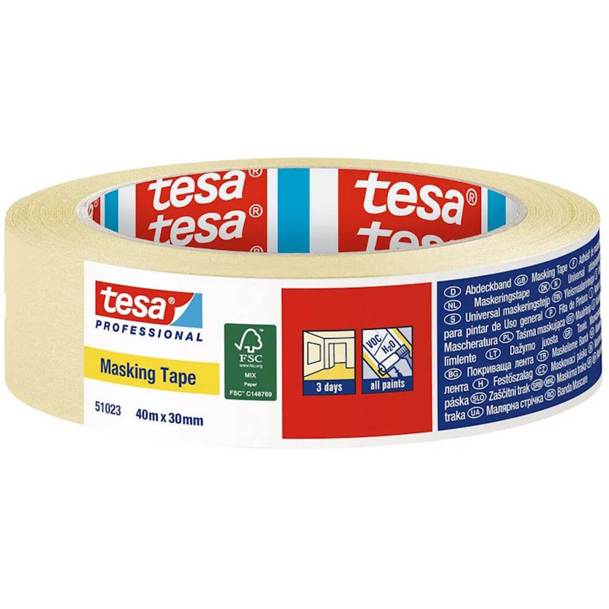 Εικόνα της Χαρτοταινία Tesa Professional 30mm X 40m