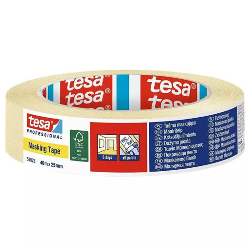 Εικόνα της Χαρτοταινία Tesa Professional 25mm X 40m
