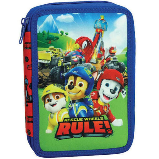 Εικόνα της Κασετίνα Gim διπλή γεμάτη Paw Patrol Rescue Wheels 334-00100