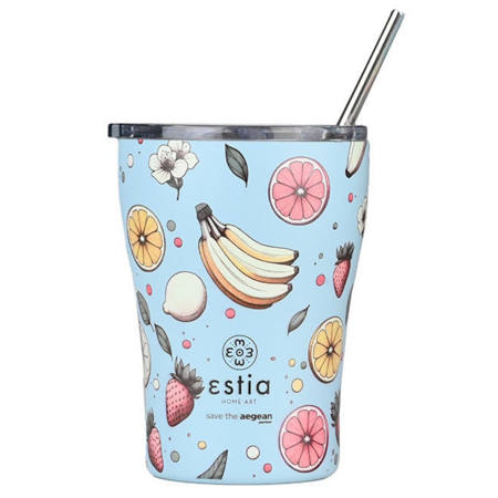 Θερμός Estia Coffee Mug Save The Aegean 350ml Subdued Harvest 01-23058 – ανοξείδωτος, καπάκι ασφαλείας, θερμομονωτικός, EAN 5207158023058