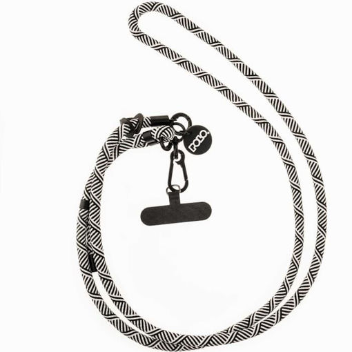 Εικόνα της Λουράκι Λαιμού για Κινητά Polo μαύρο λευκό 927001-2025