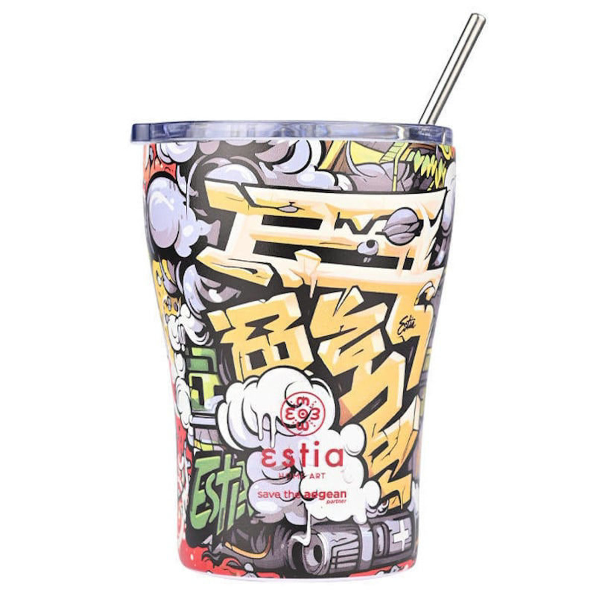 Εικόνα της Θερμός Estia Coffee Mug Save The Aegean 350ml Graffiti Rhythm 01-22914