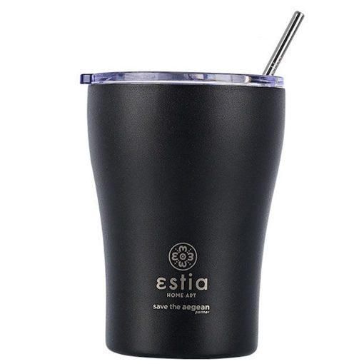 Εικόνα της Θερμός Estia Coffee Mug Save The Aegean 350ml Midnight Black 01-12083