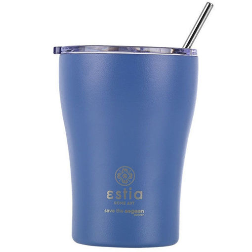 Εικόνα της Θερμός Estia Coffee Mug Save The Aegean 350ml Denim Blue 01-12182