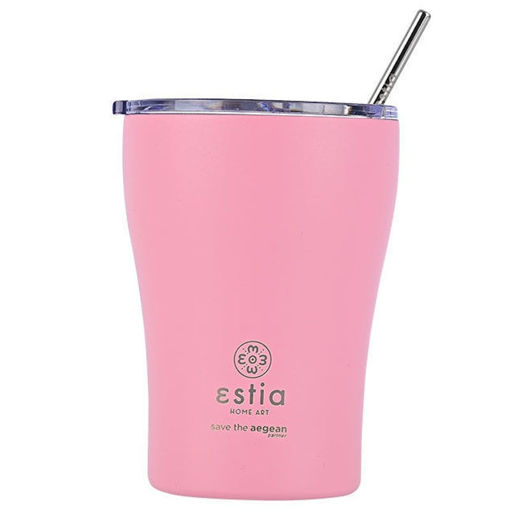 Εικόνα της Θερμός Estia Coffee Mug Save The Aegean 350ml Blossom Rose 01-12472
