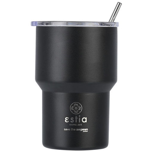 Εικόνα της Θερμός Estia Coffee Mug Lite Save The Aegean 400ml Midnight Black 01-18443
