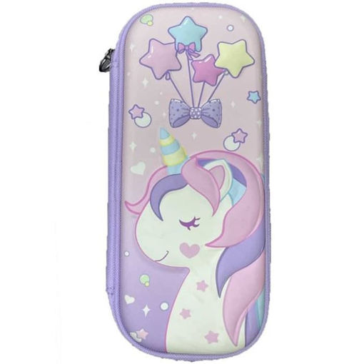 Εικόνα της Κασετίνα οβάλ 3D Graffiti μονόκερος 2 242545