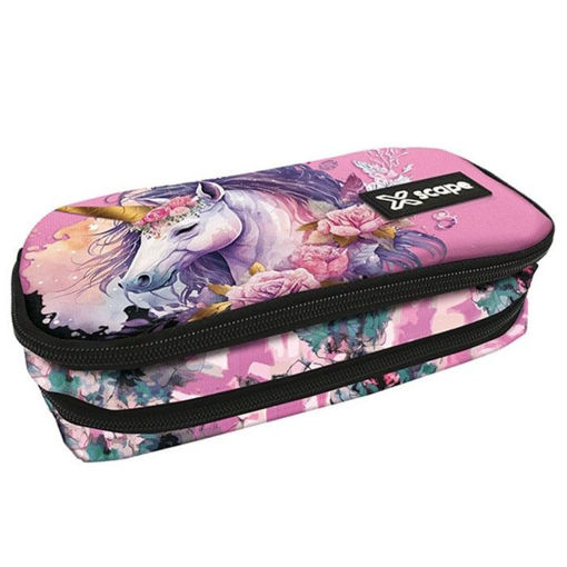 Εικόνα της Κασετίνα οβάλ Graffiti Xscape μονόκερος 259342