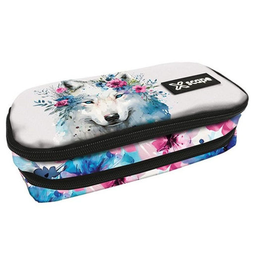 Εικόνα της Κασετίνα οβάλ Graffiti Xscape λύκος 259343