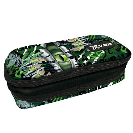 Εικόνα της Κασετίνα οβάλ Graffiti Xscape δεινόσαυρος 259346