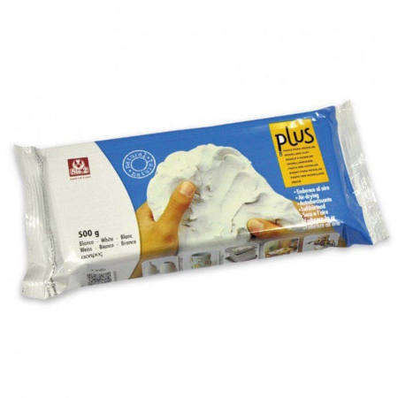 Λευκός πηλός καλλιτεχνίας Plus 500gr