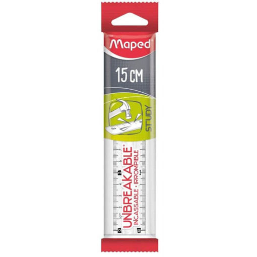 Εικόνα της Χάρακας Maped study 15cm. άθραυστος διαφανής 245320
