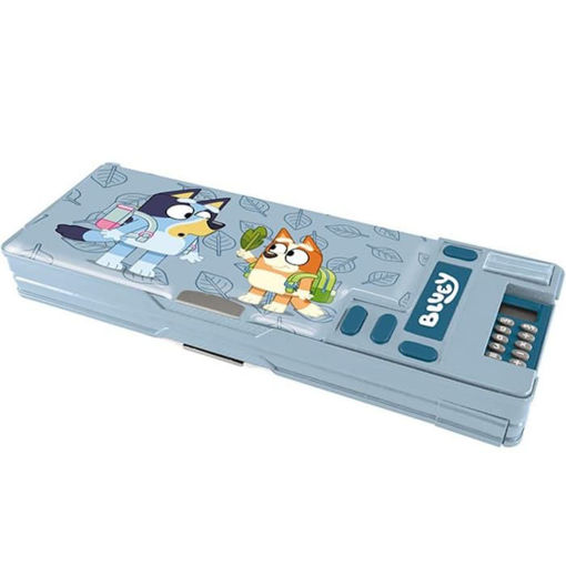 Εικόνα της Κασετίνα Graffiti Retro με Κομπιουτεράκι και Μαγνητικό Κούμπωμα Face Bluey 250643