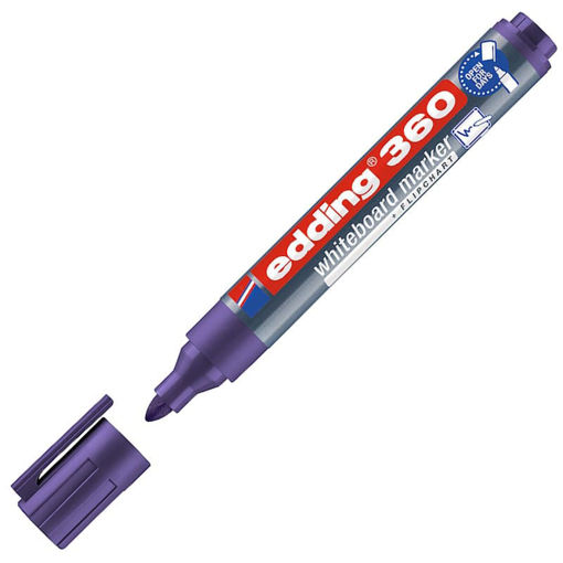 Εικόνα της Μαρκαδόρος πίνακα Edding 360 λιλά 1.5-3mm