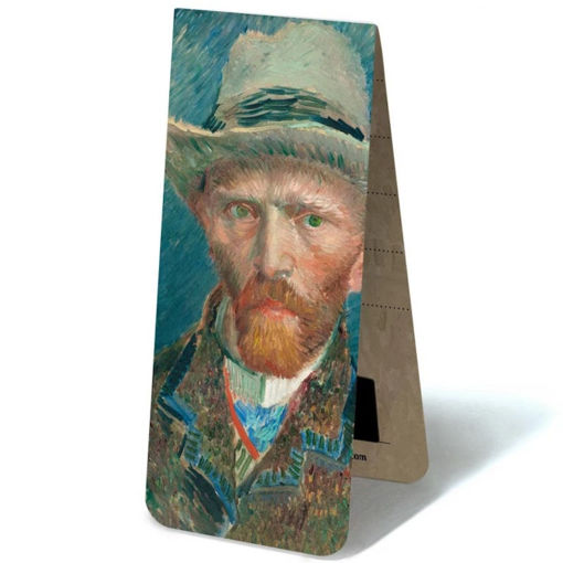Εικόνα της Σελιδοδείκτης μαγνητικός 4.9x10.5cm Self Portrait with hat, Van Gogh