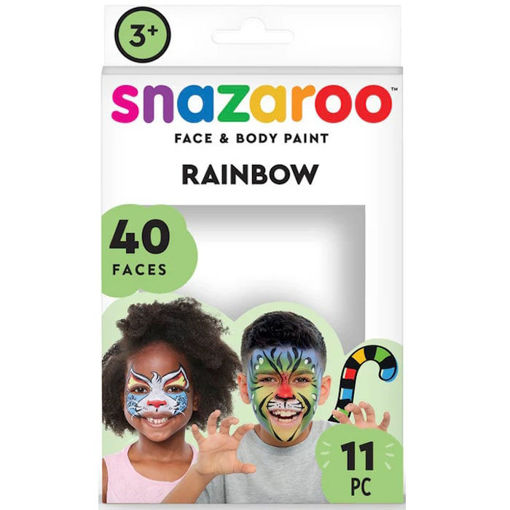 Εικόνα της Χρώματα προσώπου Snazaroo Σετ Face Painting Rainbow 8 χρώματα L1180102