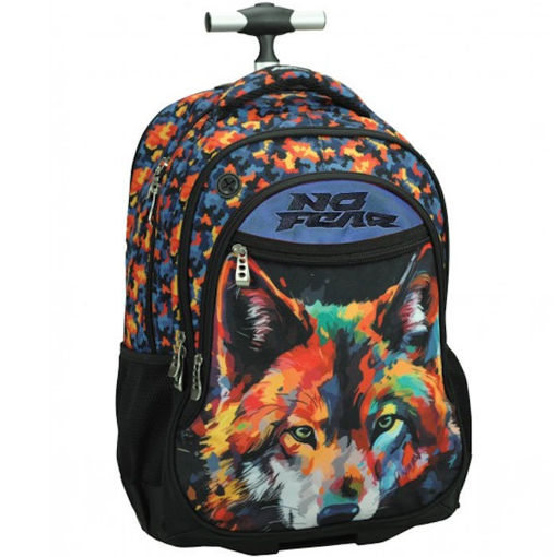 Τσάντα τρόλεϋ No Fear Colored Wolf 348-47074 σχολική — Κωδικός ΕΑΝ: 5204549171640 — Lichnaribooks.